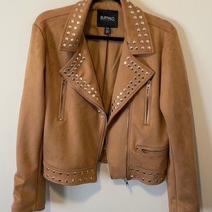 Faux Suede Moto jacket